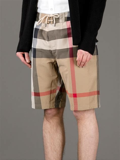 burberry brit chino shorts|burberry check panel pants.